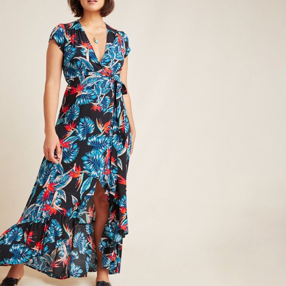 Anthropologie Dresses & Skirts - Anthropologie Ibiza Wrapped Maxi Dress